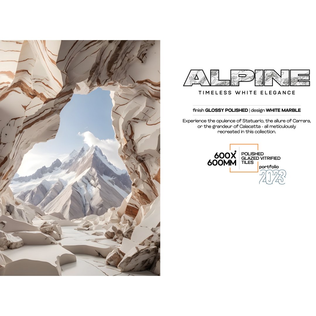 Alpine (Glossy White Marble)